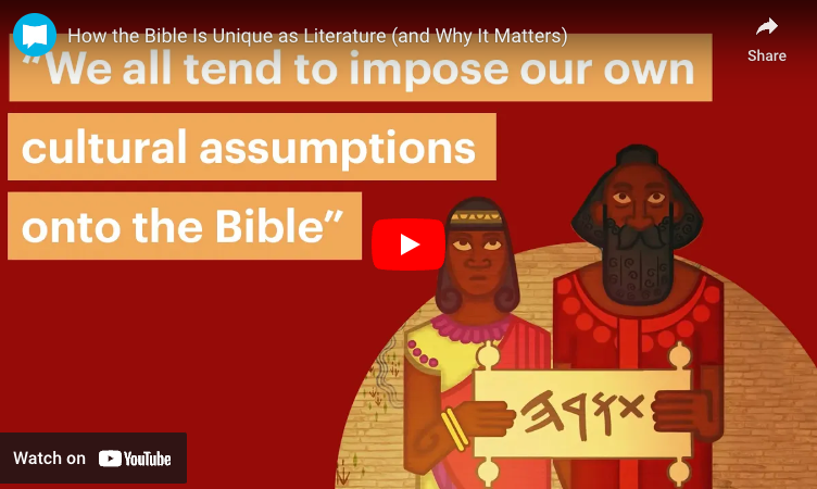 How the Bible is Unique as Literature Video Explanation